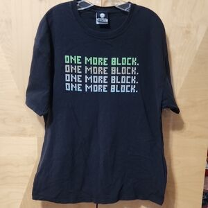 Men's Minecraft T-shirt Black Size XL